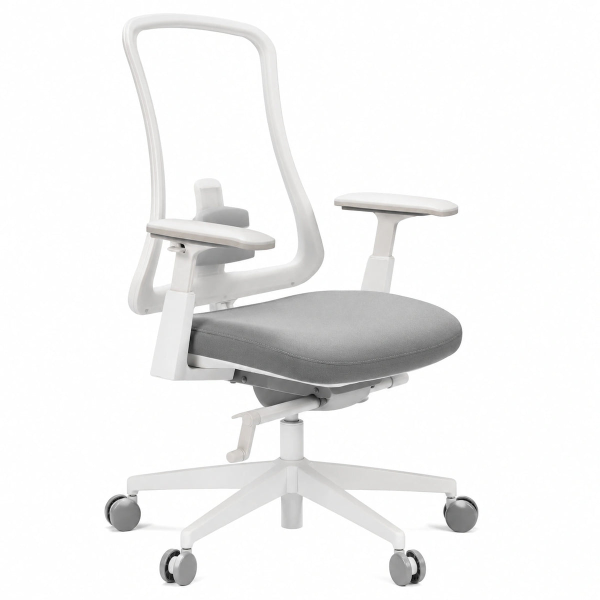 Silla de Oficina Ergonómica ProtoArc Flexer Pro, Respaldo de Malla, Inclinación Adaptativa, Asiento Transpirable, Brazos Ajustables, Color Blanco