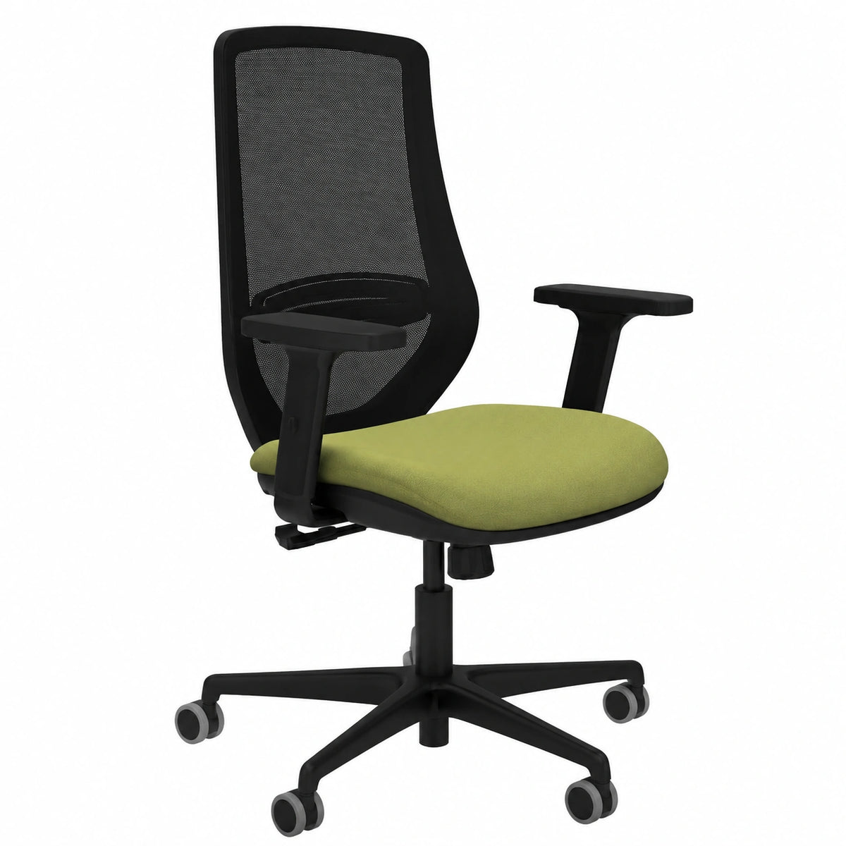 Silla de Oficina Ergonómica para Uso Prolongado, Soporte Lumbar Ajustable, Brazos Móviles, Mecanismo Sincro, Peso Máximo 120 kg