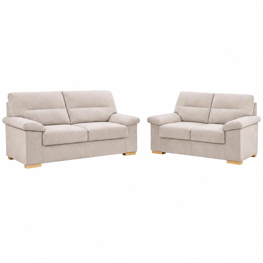 Conjunto de Sofás Star Pro 3+2 Plazas Beige con Comodidad Superior