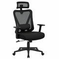 Silla de Oficina Ergonómica con Respaldo Ajustable y Soporte Lumbar, Color Negro