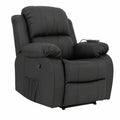Sillón de Masaje Reclinable con Calor y 8 Motores - Negro