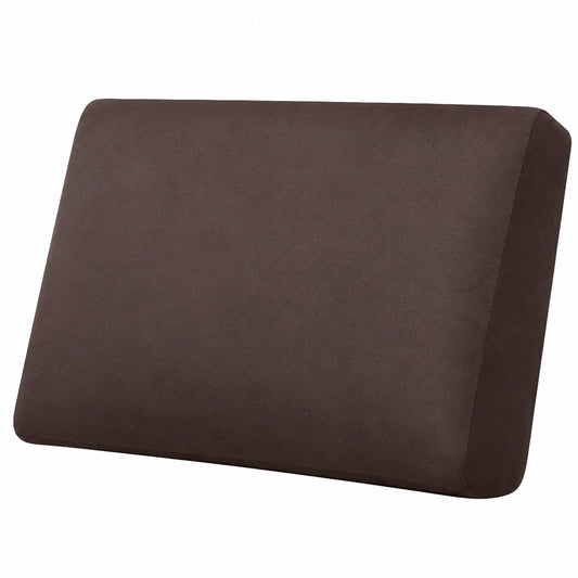 Cubre Asiento de Sofá Impermeable en Cuero Sintético, Elástico para Sala, Tamaño Extra Grande 2 Plazas, Marrón
