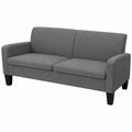 Sofá de 3 Plazas Homgoday Decor Gris Oscuro para Interiores y Exteriores