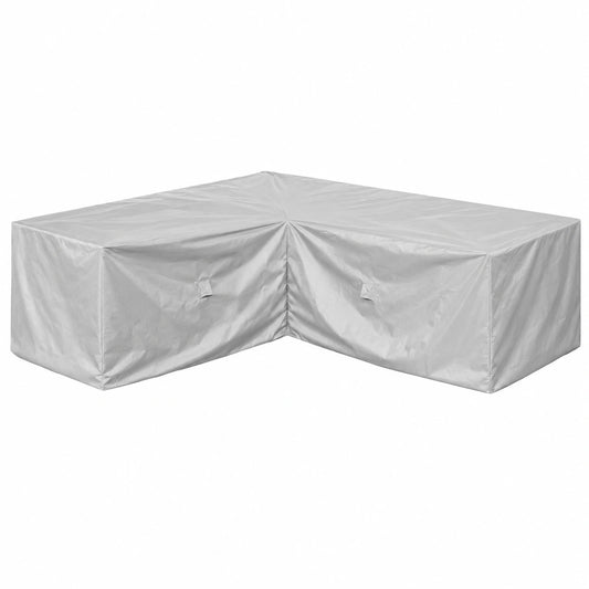 Cubierta impermeable para sofá de jardín esquinero 325x270x80 cm, poliéster Oxford 600D, gris