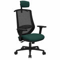 Silla de Oficina Ergonómica Mardos, Respaldo Fijo, Brazos y Cabecero Ajustables, Uso 24H, Soporta hasta 120 Kg